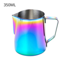 Load image into Gallery viewer, Milk Steaming &amp; Frothing Pitcher, Stainless Steel Non-Stick Milk Jug Pull Flower Cup Perfect For Coffee Cappuccino Latte Art

